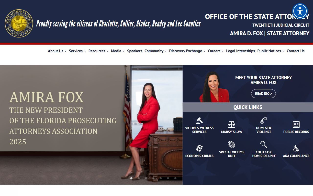 State Attorney 20th Judicial Circuit office that files Charlotte County charges after an arrest